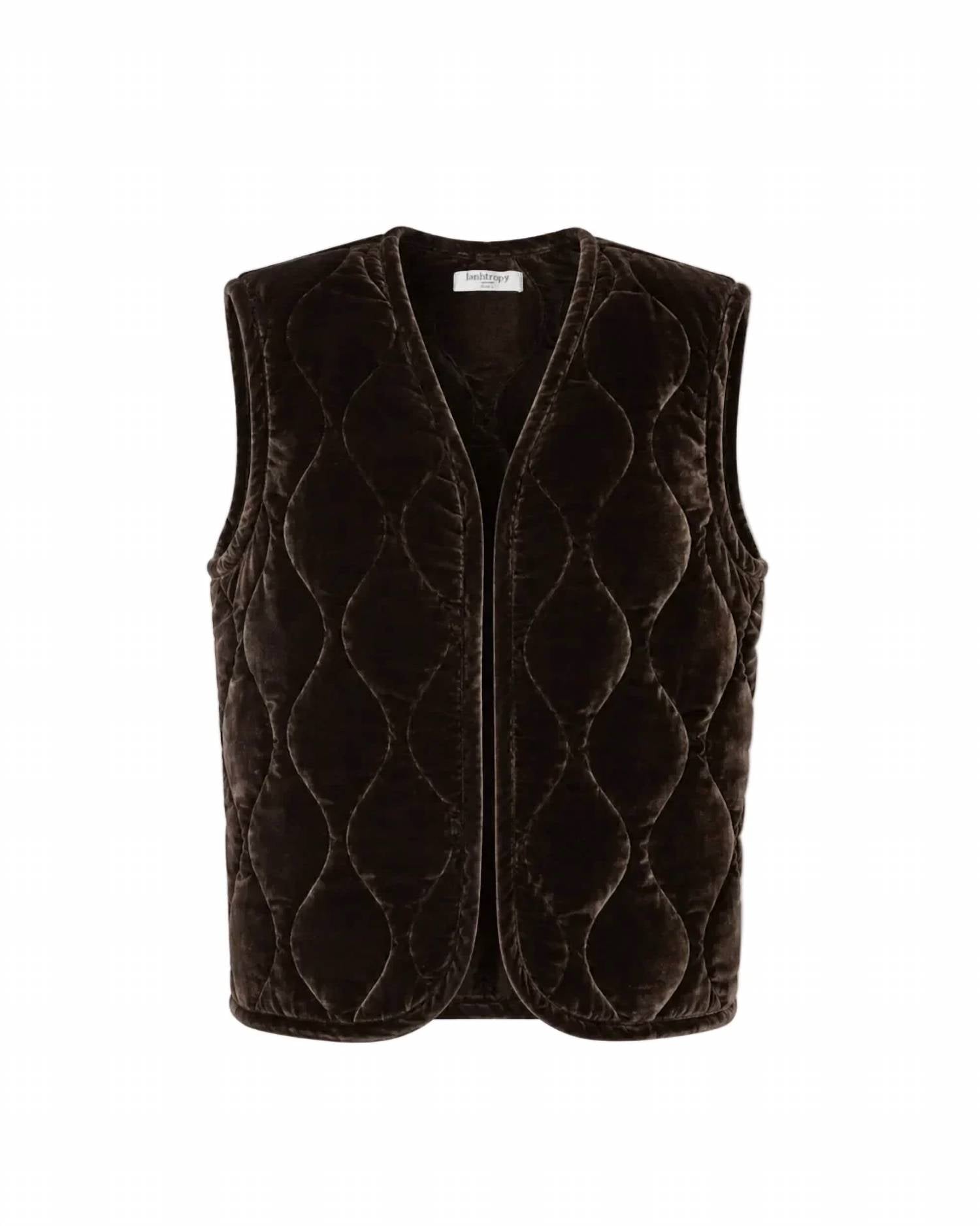 Lanhtropy - Women's Waves Velvet Quilted Vest