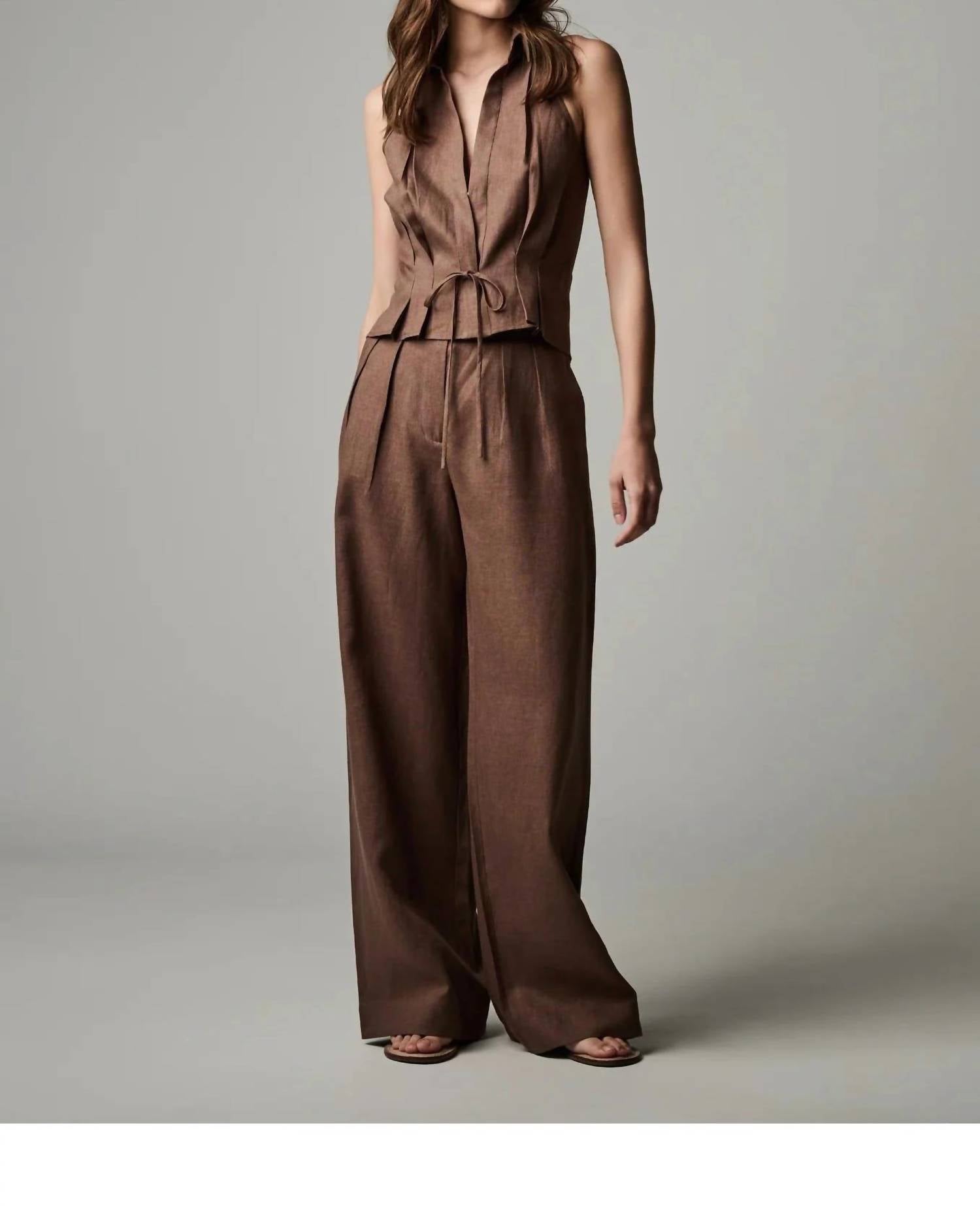 Hevron - Alina Pleated Front Pant