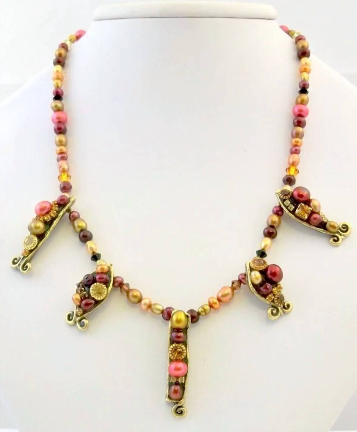 Michal Golan - Women's Pearl Fish Pendant Necklace