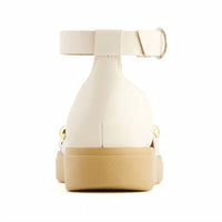 Andrea - Women's Ankle-strap Semi-closed Flat Sandal