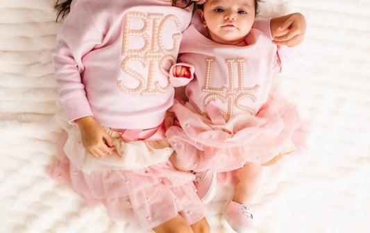 Sweet Wink - Girl's Big Sis Pearl Patch Sweatshirt