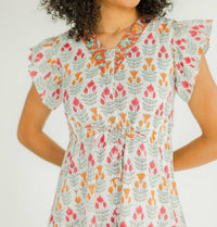 Victoria Dunn - Rosa V-neck Midi Dress