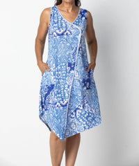 Habitat - Cotton Paisley Asymmetrical Tank Dress