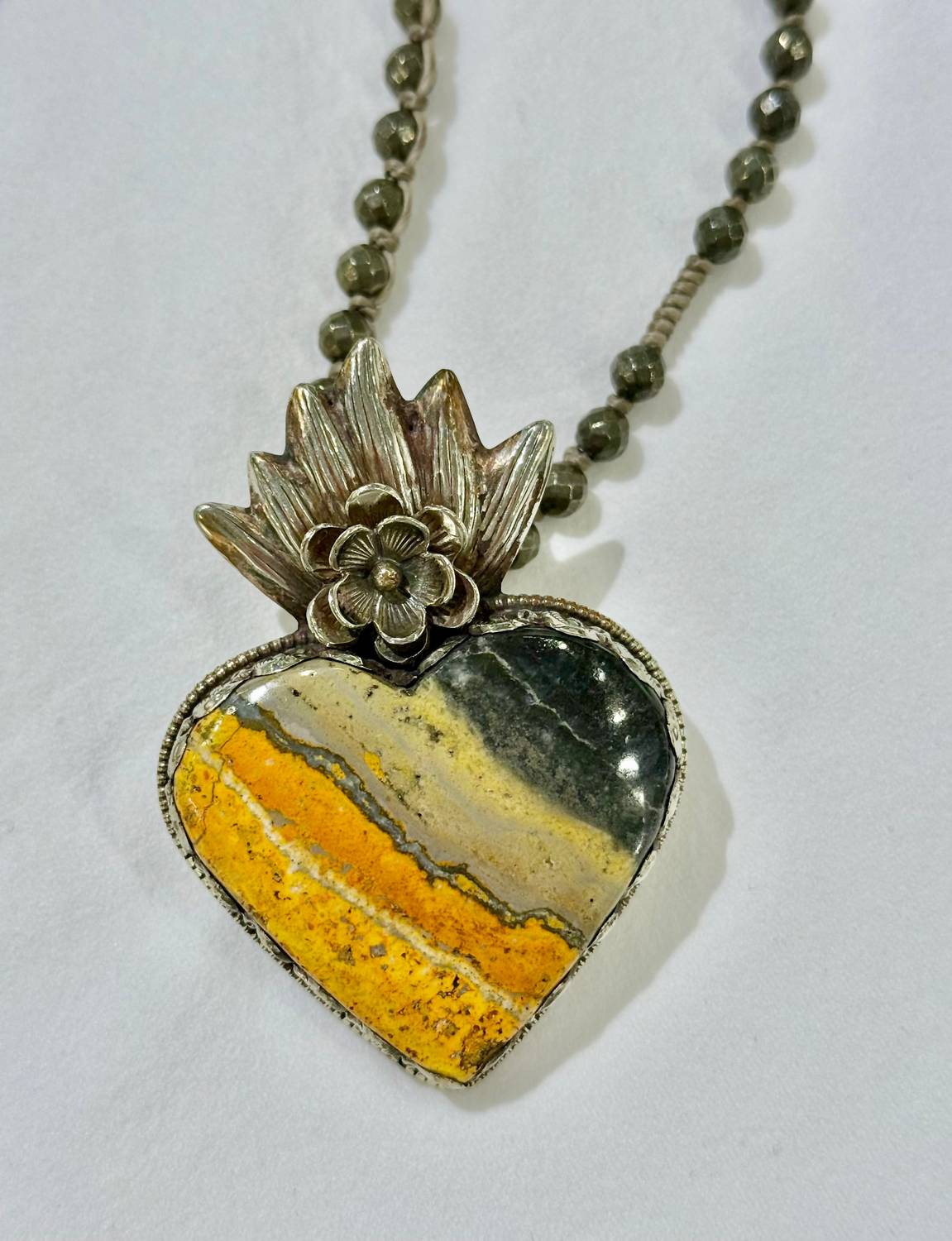 Paula Carvalho Designs - Bumble Bee Jasper Heart