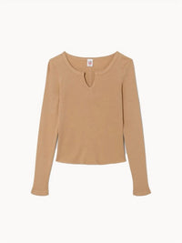 Re/Done - V-cut Baby Long Sleeve Tee
