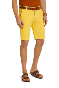 Meyer B-palma Organic Cotton Stretch Shorts in canary - men's shorts