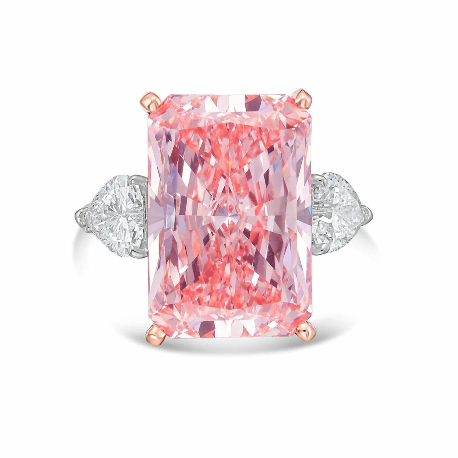 Diana M Jewels - Women's Radiant Lab-Grown Diamond Ring (8.00 Ct) - Elegant Plus