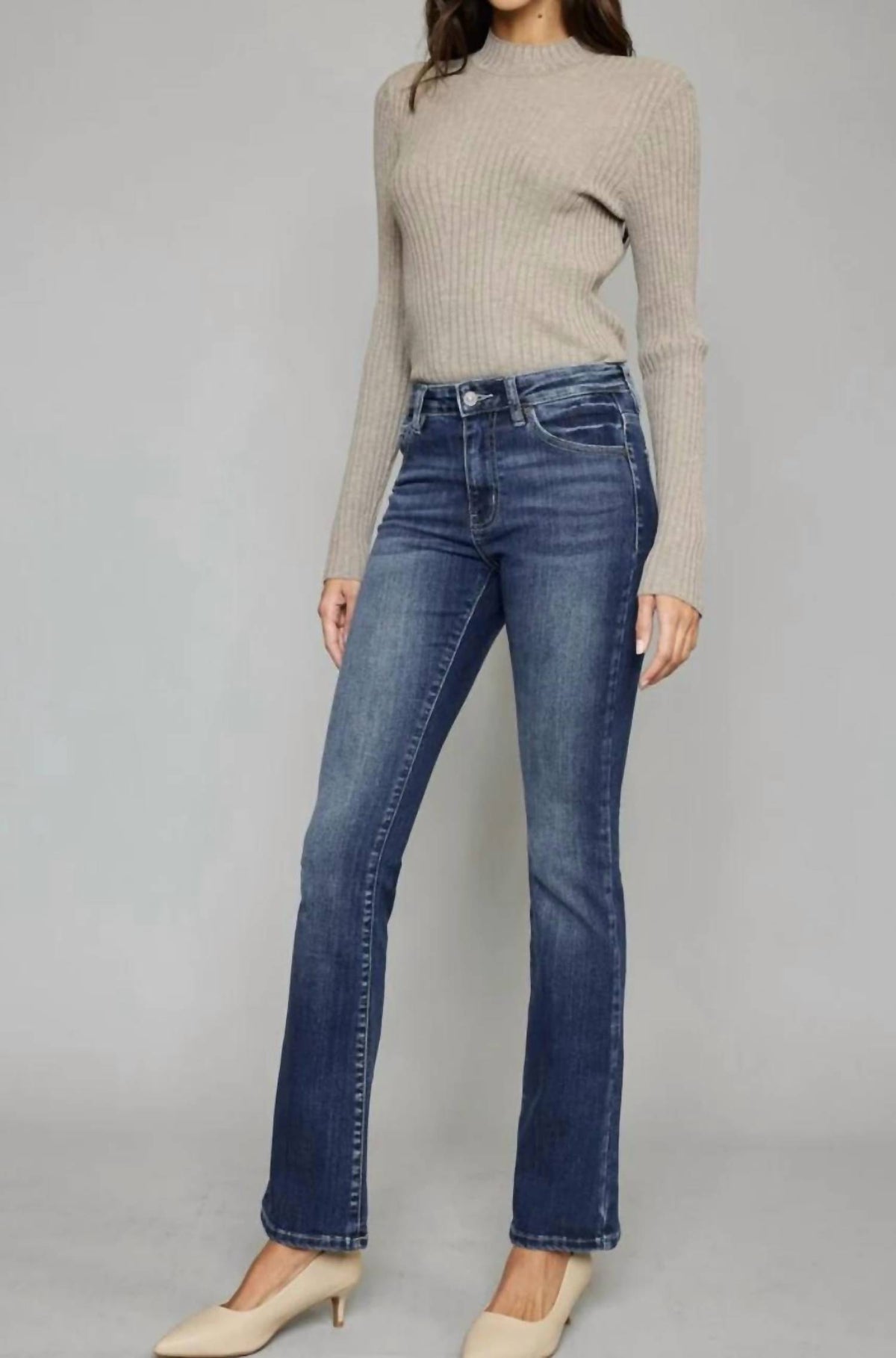 Kancan - High Rise Skinny Bootcut Jeans
