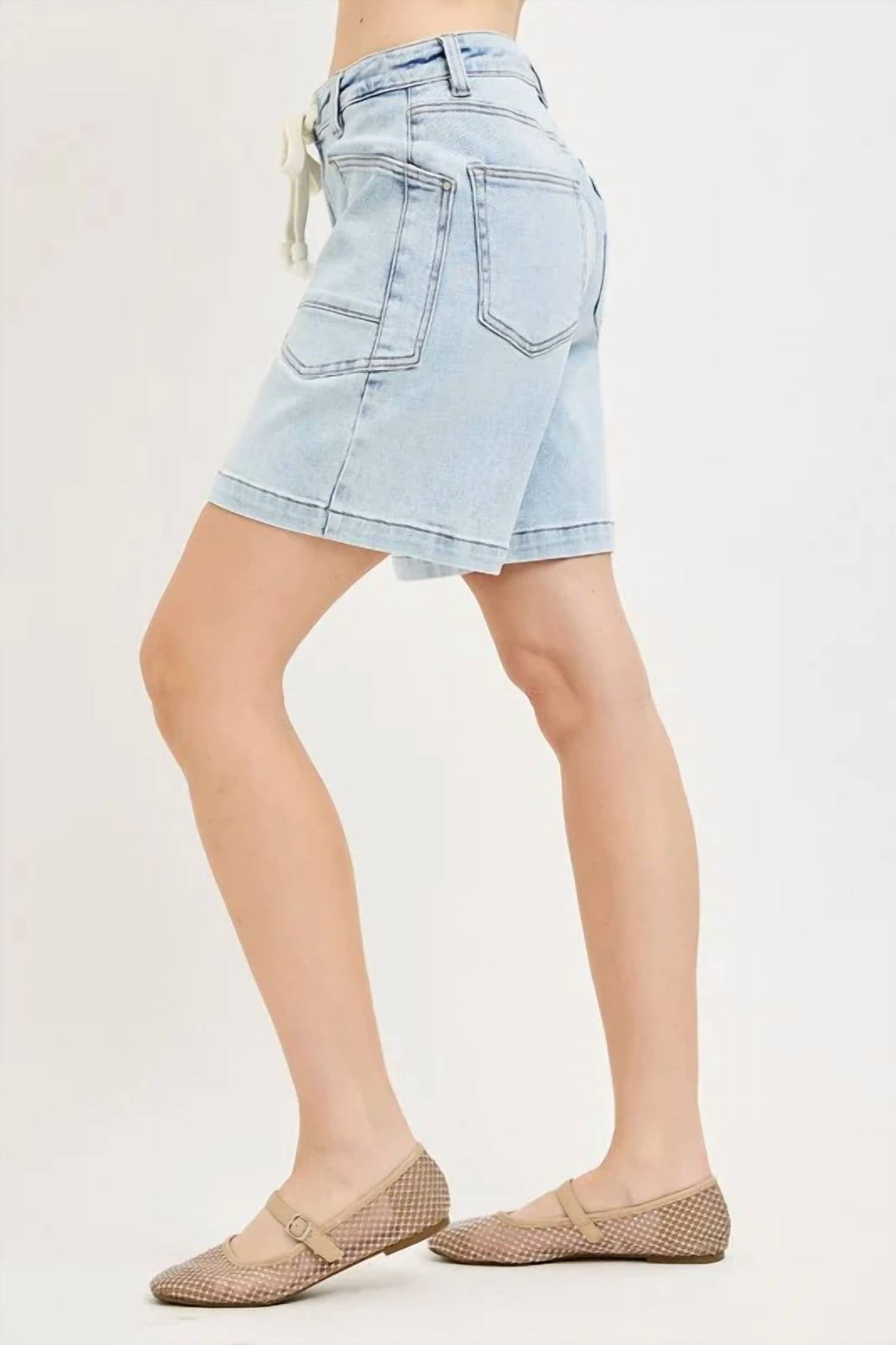 Risen - Sandra Slouchy Denim Drawstring Short