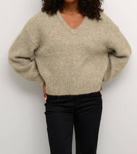 Kaffe - Katrina V-neck Casual Fit Pullover Sweater