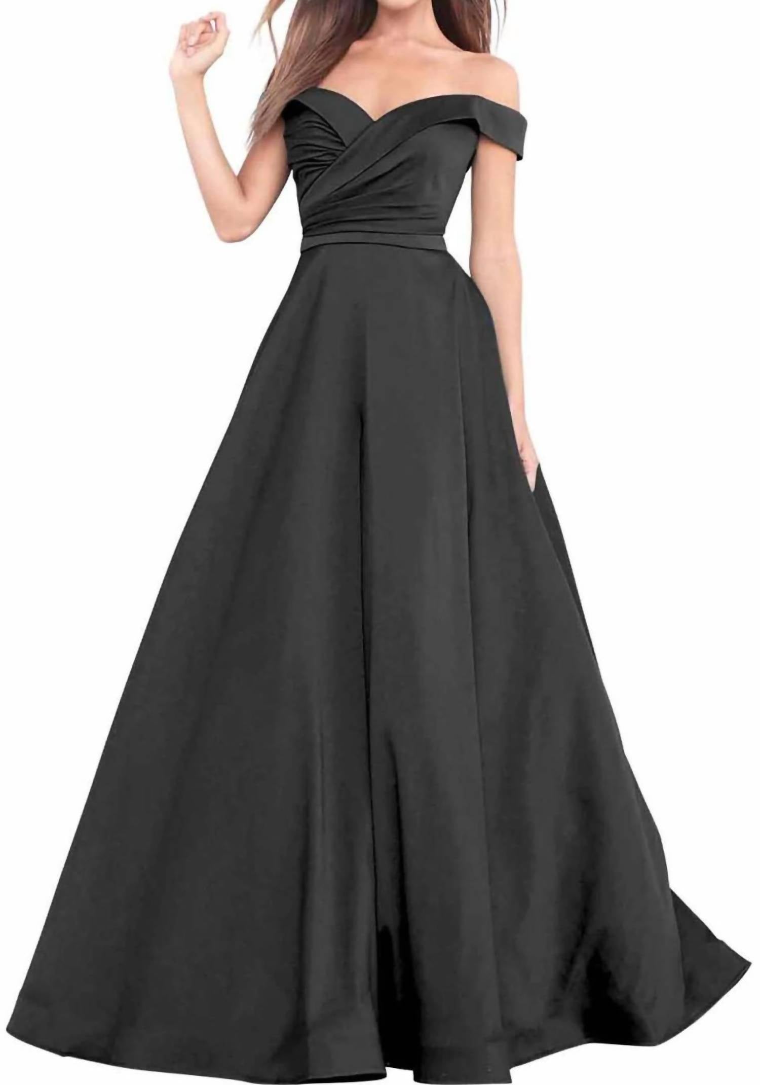 Jovani - Off the shoulder ball gown
