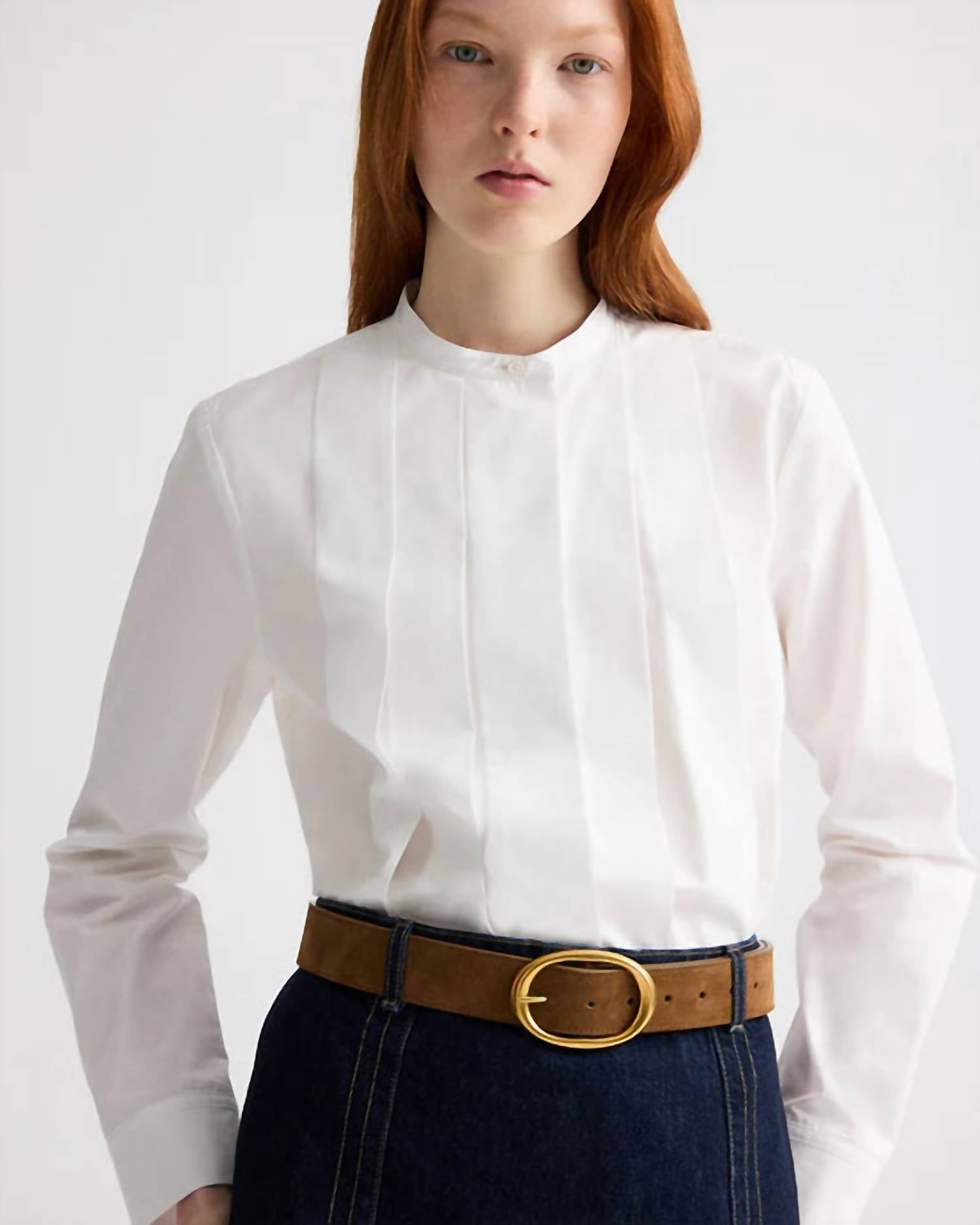 TWP Women's Wide Belt in martora - women's accessory - alternate view