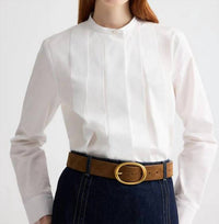 TWP Women's Wide Belt in martora - women's accessory - detail view