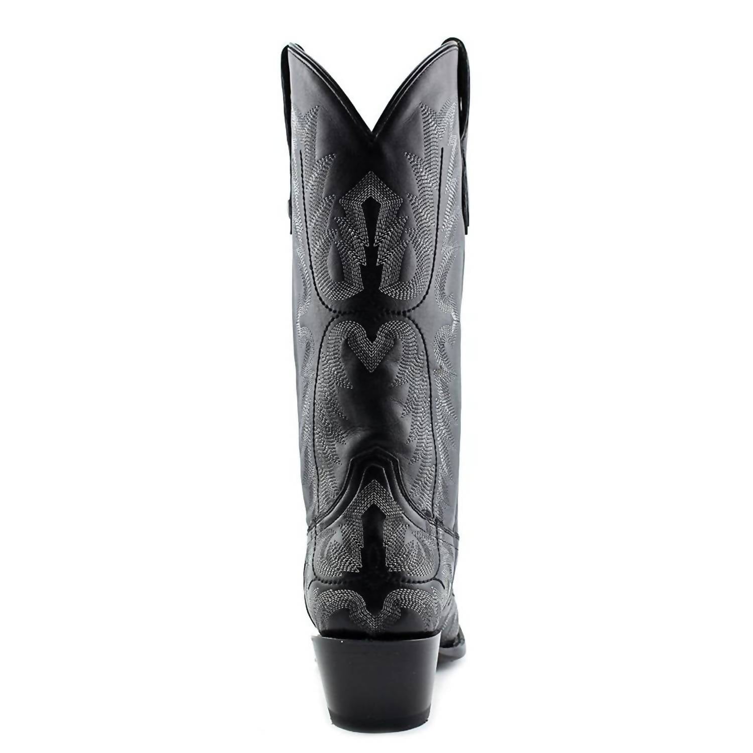 Corral Women's Picasso Full Stitch Snip Toe Cowgirl Boots in black and silver smoke - women's shoe - alternate view
