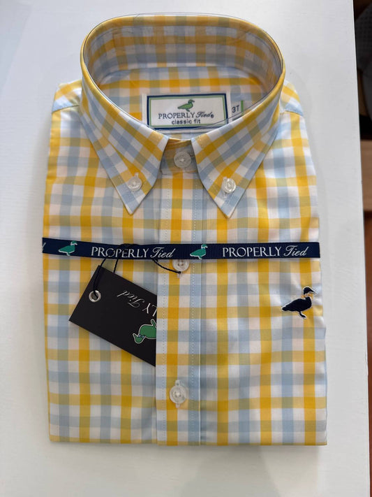 Properly Tied - Boy's Seasonal Sportshirt Short Sleeve