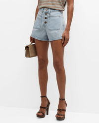 Frame - Women's Le Bardot Exposed Button Short