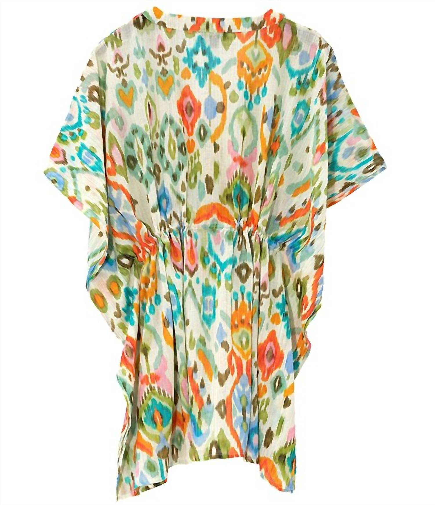 Echo - Ikat Caftan Swim Cover-up