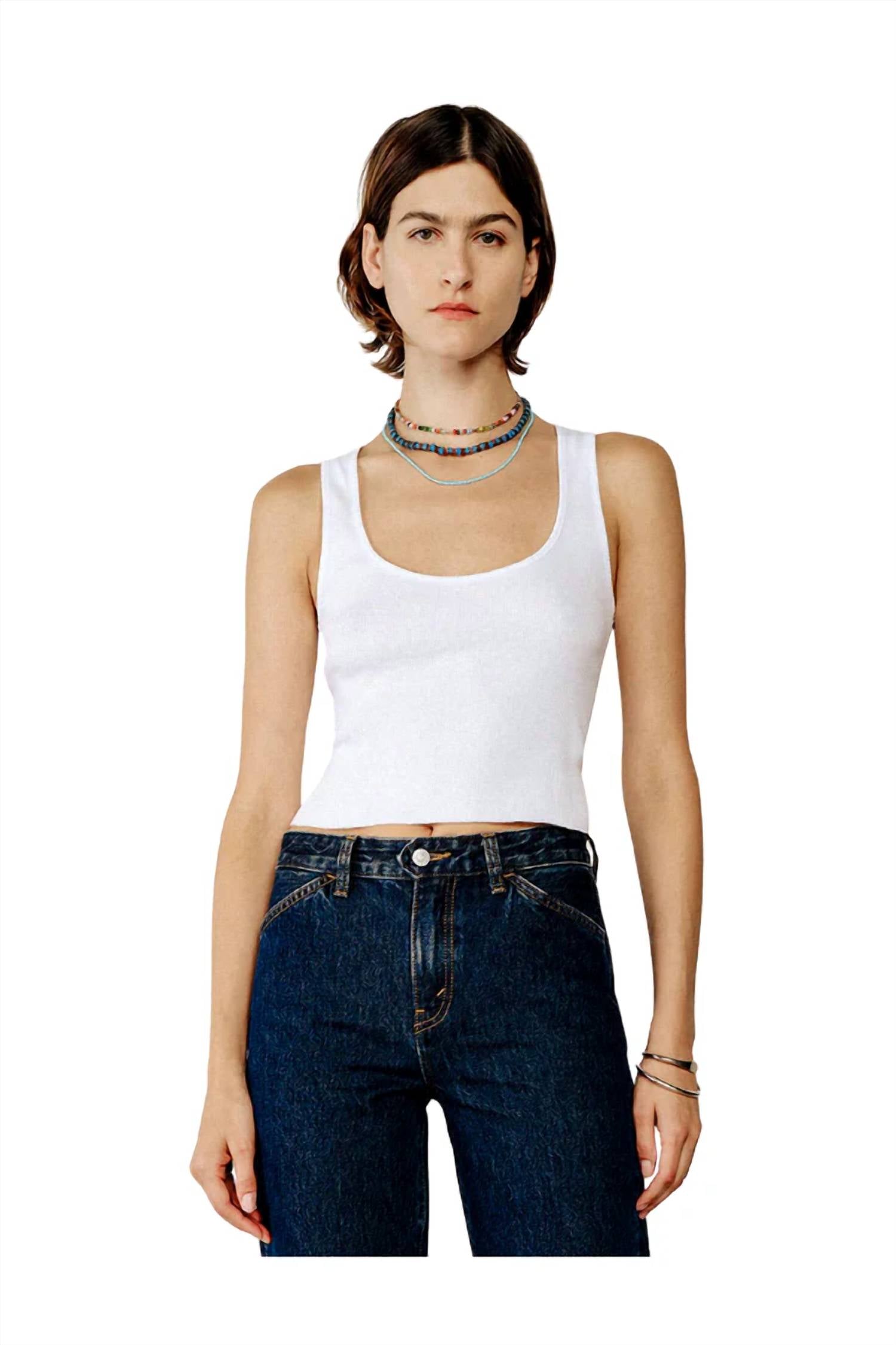 Re/Done - Cut Off Tank Top