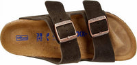 BIRKENSTOCK Unisex - Arizona Buckle Sandal in mocha suede soft - item - view 4