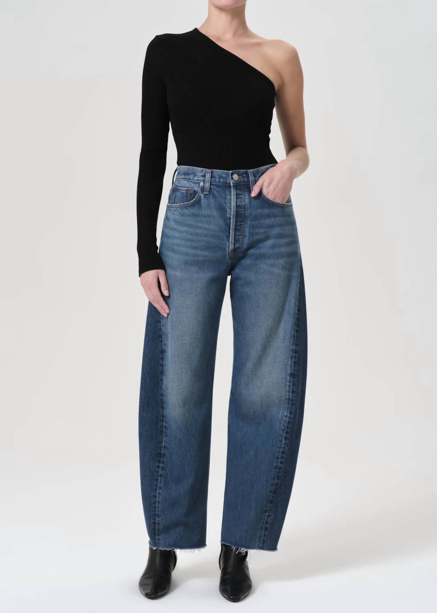 Agolde - Luna Pieced High Rise Jean