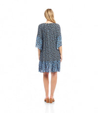 Karen Kane - Contrast Ruffle Hem Mini Dress