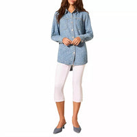 Tribal - Light Printed Jean Overshirt