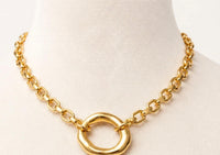 No Whining Designing - Women's Circle Link Necklace