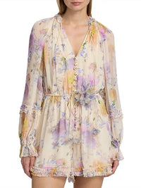 Zimmermann - Luna Ruffle Playsuit Romper