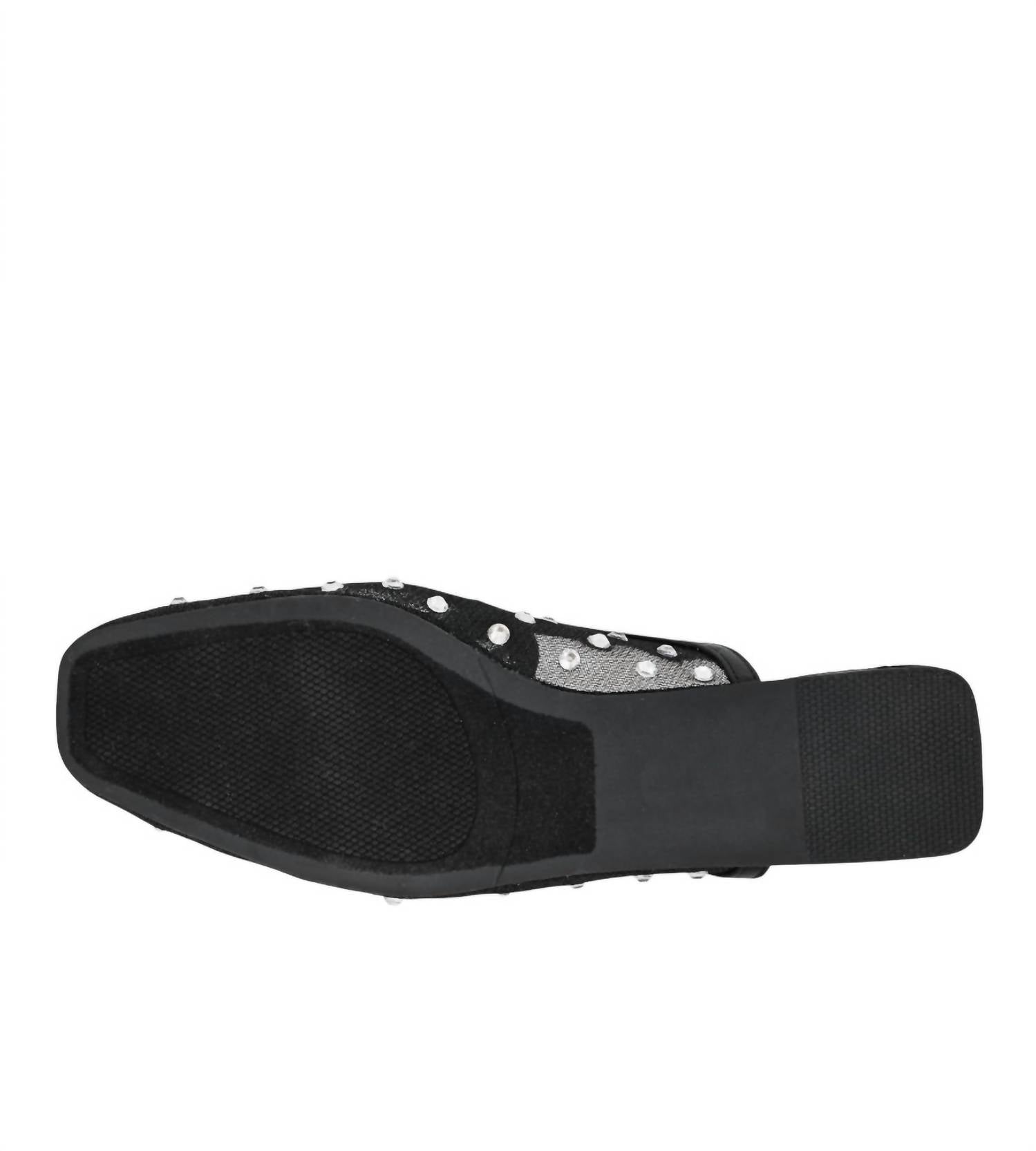 Corkys Footwear Women's To Die For Rhinestone Studded Mesh Mules in black - women's shoe - alternate view