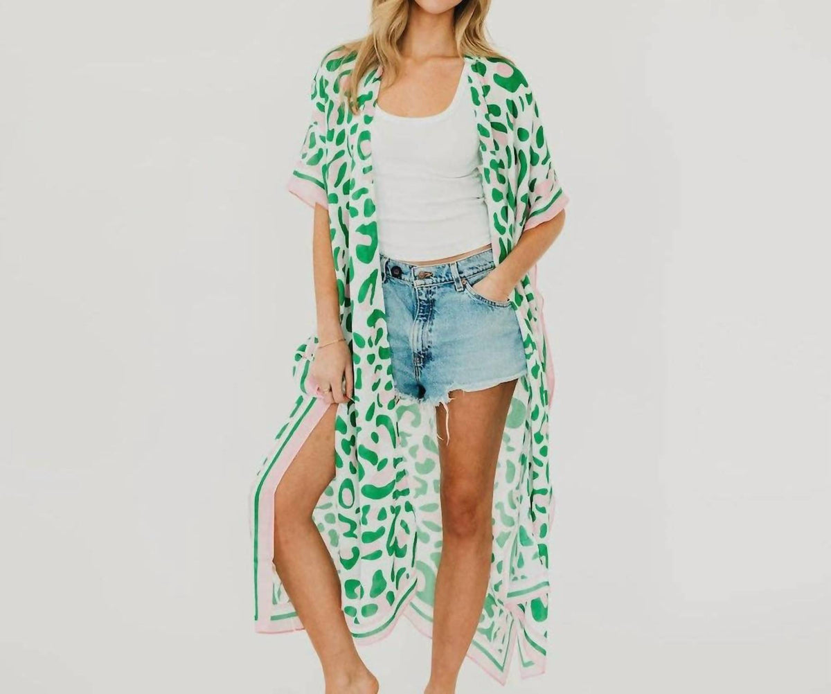 Pretty Simple - Women's Lena Leopard Kimono
