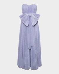 Hutch - Cataline Strapless Bow-front Pleated Tulle Gown