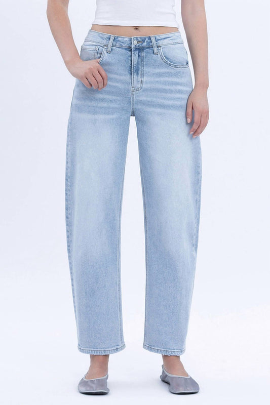 Lovervet - Super High Rise Barrel Leg Jeans