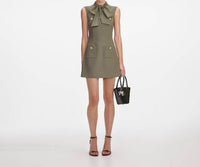 Self-Portrait - Twill Mini Dress