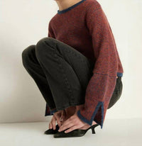 Nation LTD Willow Sweater in greenwich autumn leaf - women's sweater - view 4