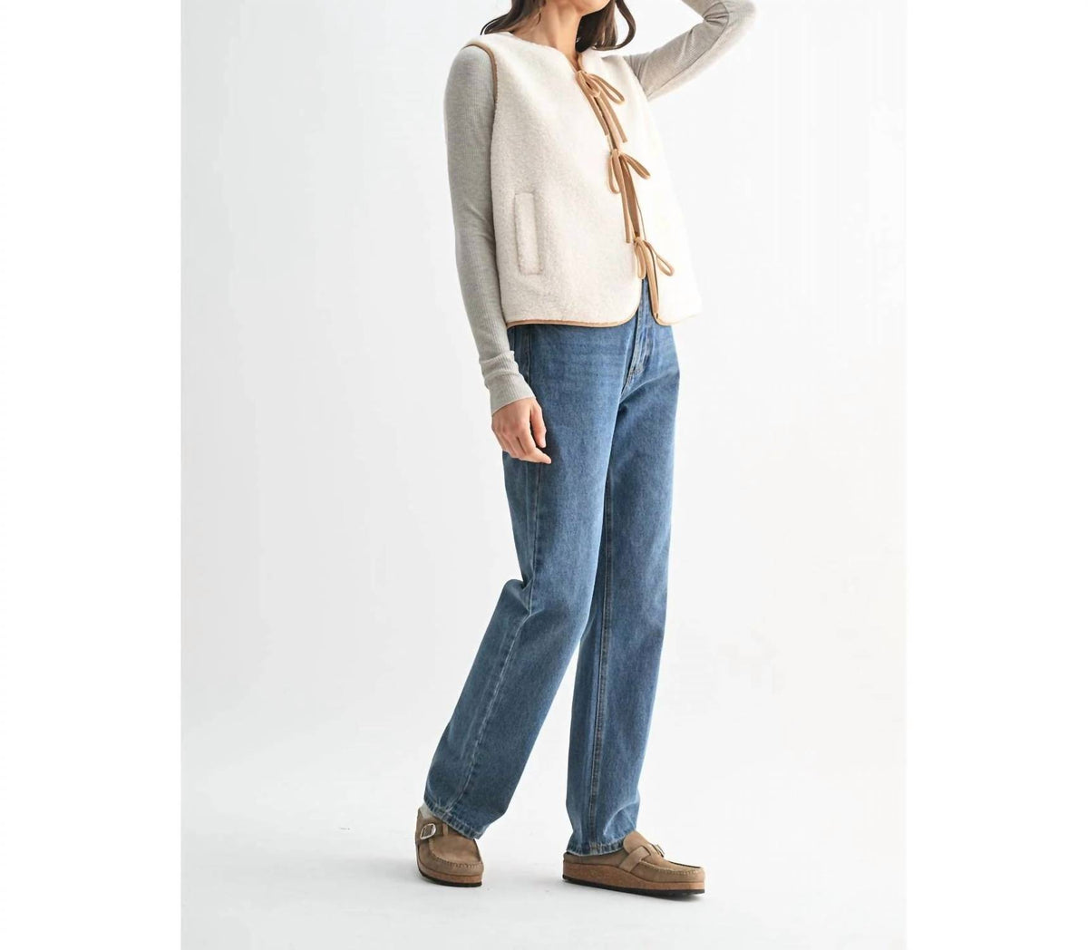 Wishlist - Contrast Fleece Vest