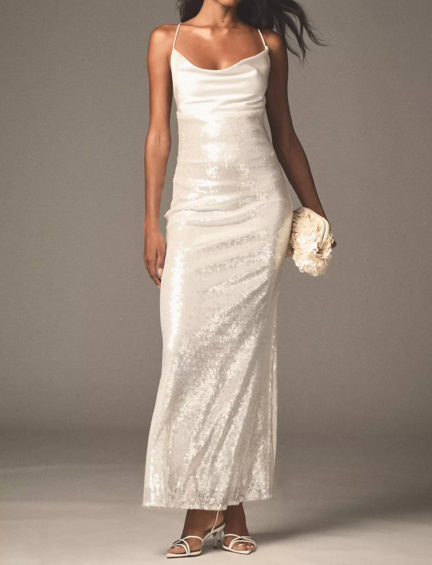 Mare Mare - Cowl Neck Sequin Maxi Dress