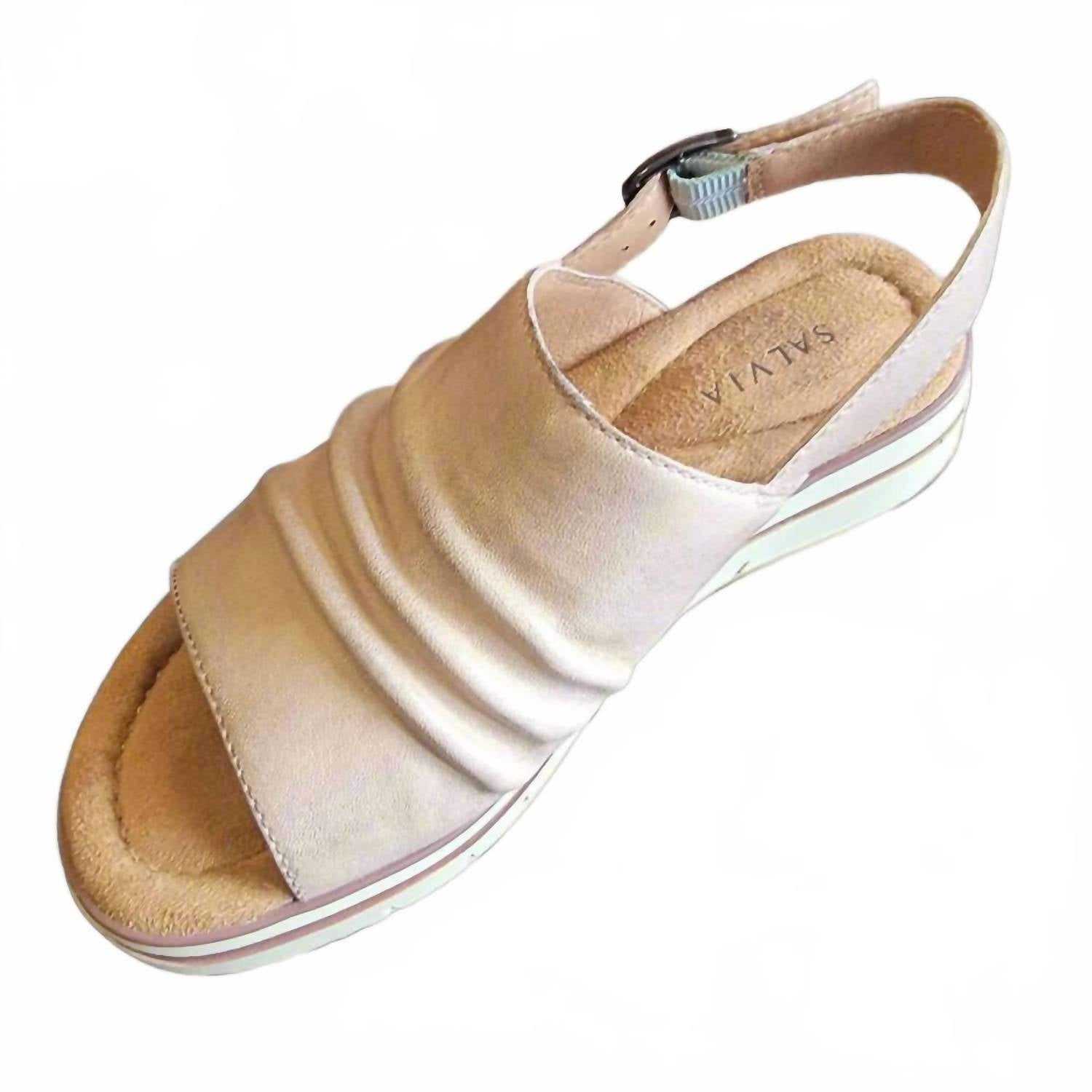 Salvia Women's Alice Sandals in sand sheep - women's sandal - alternate view