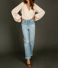 Joyfolie - Christina Bubble Sleeves Bodysuit