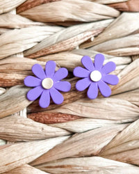 White Label - Women's Spring Daisy Floral Studs Earrings