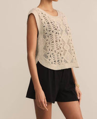 Z Supply - BAROQUE CROCHET SWEATER TOP