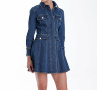 Karina Grimaldi - Daniela Denim Mini Dress