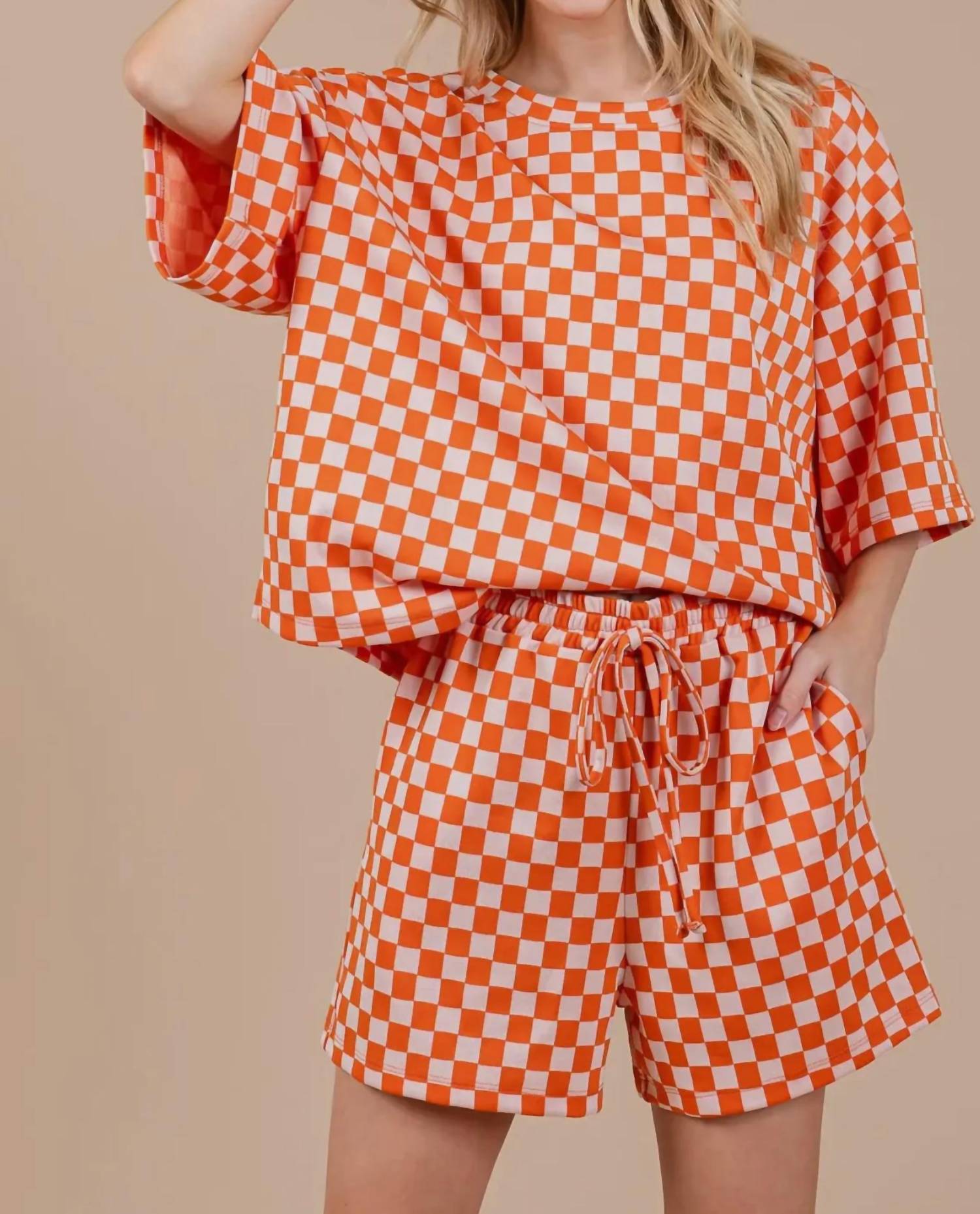 Jade By Jane - Checkered Short Set