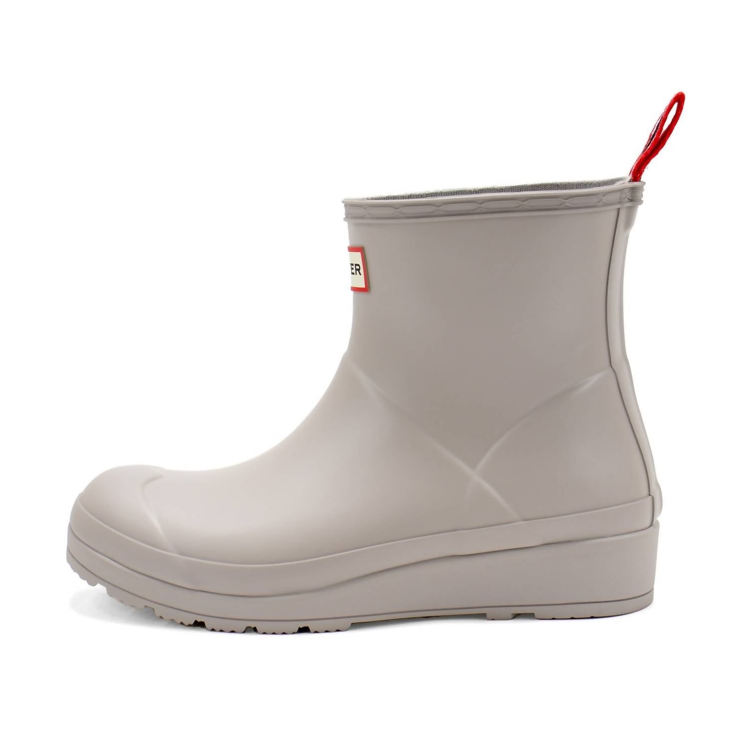 HUNTER Women's Play Short Rain Boots in zinc - women's shoe - detail view