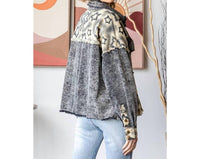 Oli & Hali - Washed Star Print Corduroy Mix Jacket