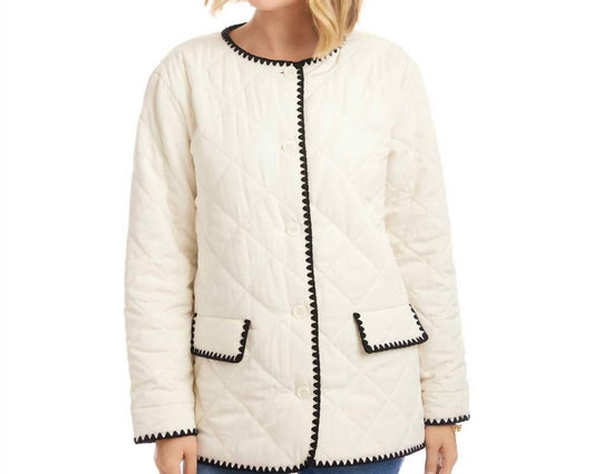 Karen Kane - Edge Stitch Quilted Jacket