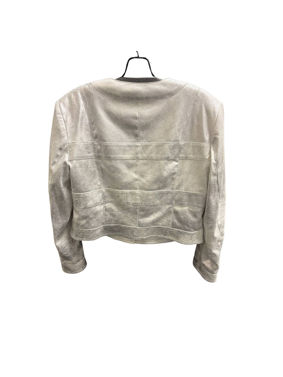 Insight Women's Scoopneck Long Sleeves Jacket in coconut silver - women's jacket - detail view