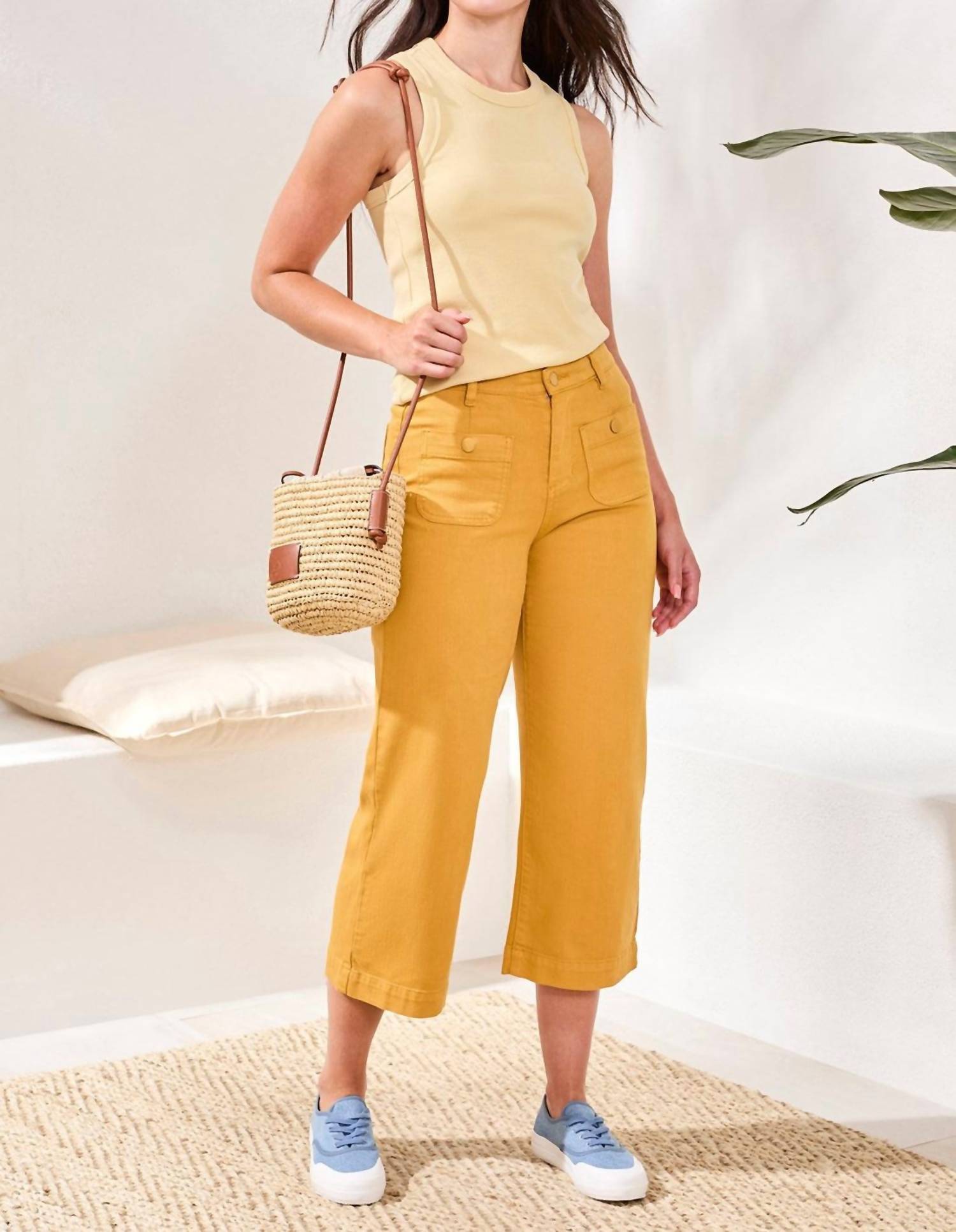 Tribal - Sophia High-Waisted Kick-Flare Jeans With Front Pockets