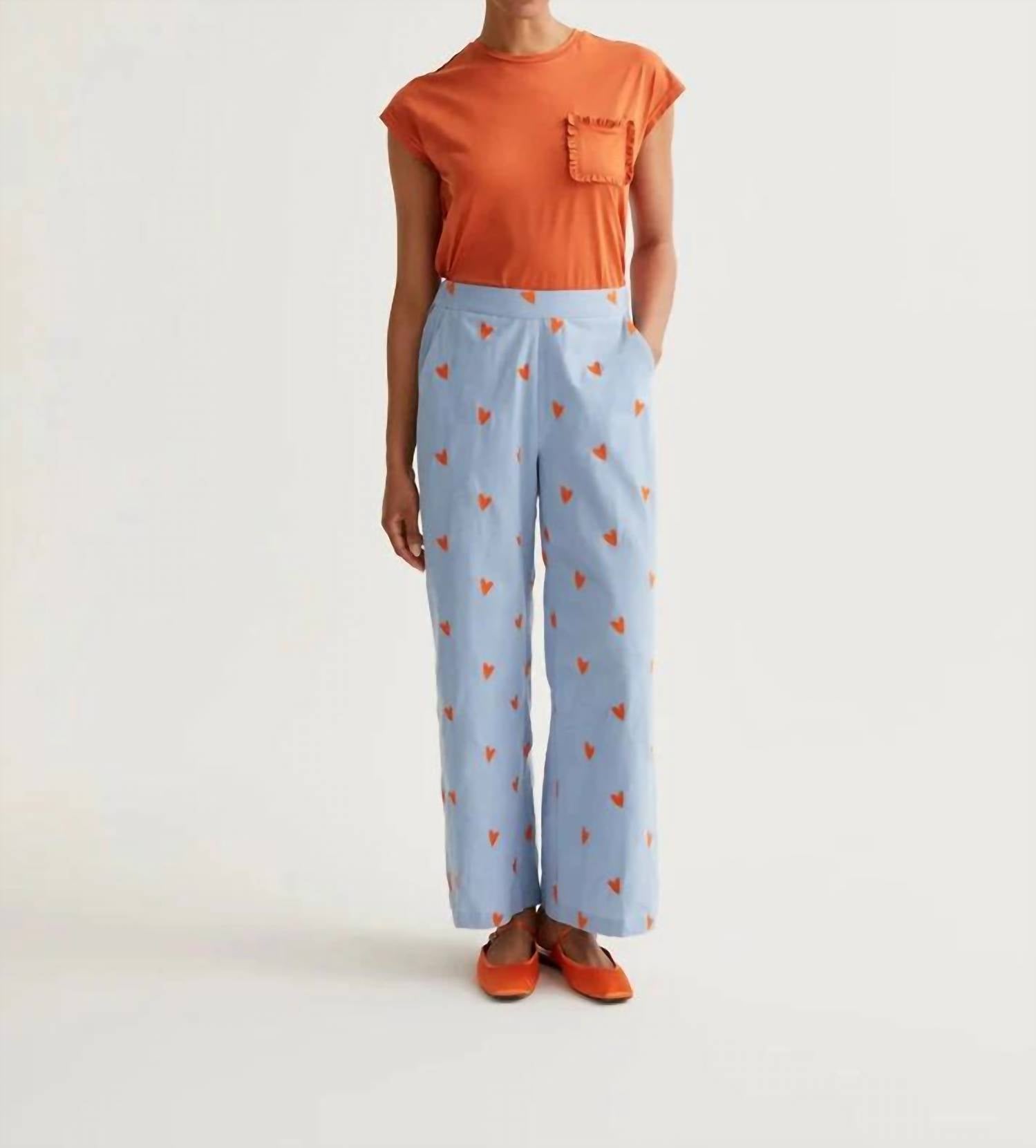 Compania Fantastica - Hearts Print Trousers