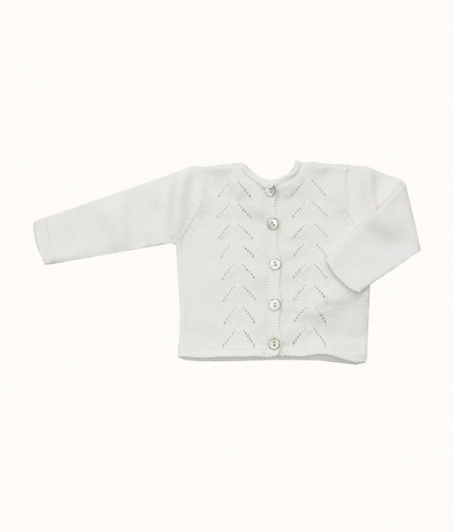 Mamitis Kid's Roma Knit Reversible Pants Set in white - item - view 7
