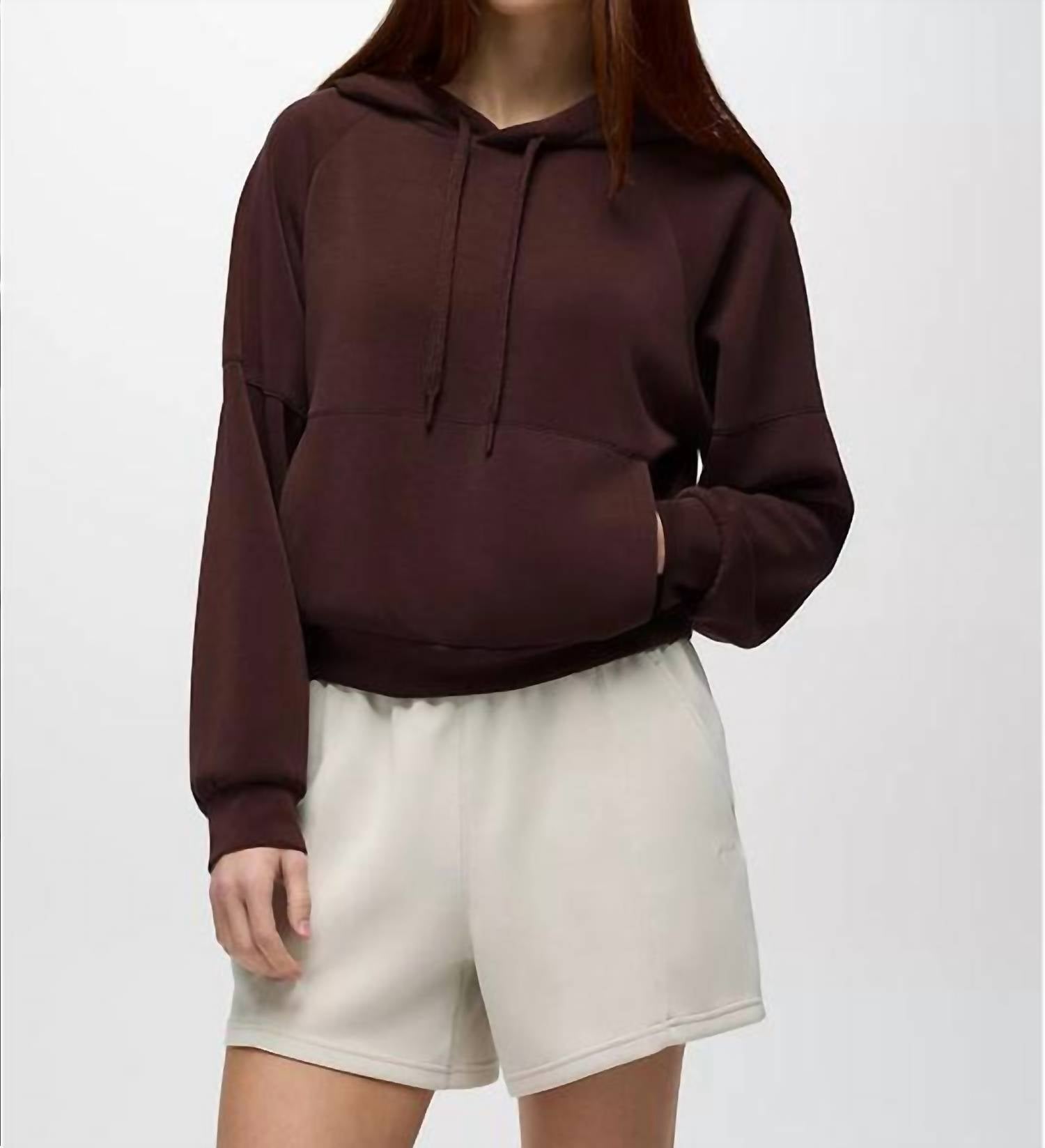 prAna Shea Hoodie in mocha - women's top